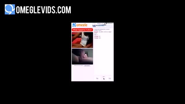 Omegle Porn masturbation with black girl with big ass