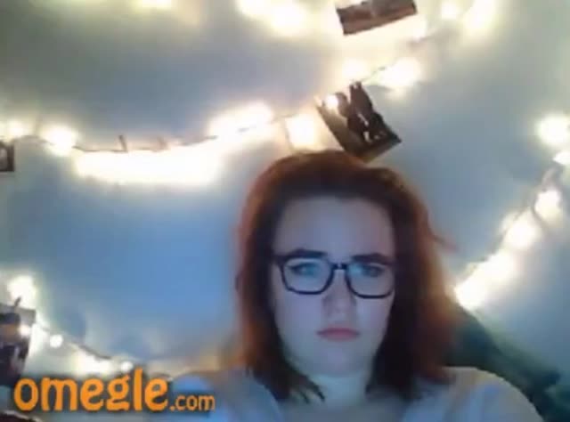 [Omegle] Cute Nerd Shows Boobs & Sucks Fingers